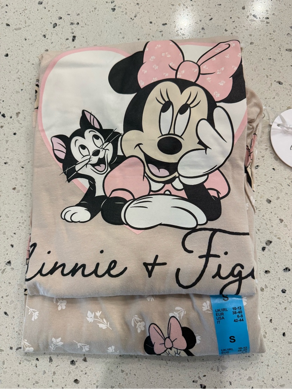 New womens sz S Disney Minnie Mouse Pajama Set